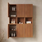Mobile bagno a parete effetto legno, 41