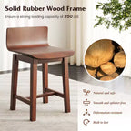 Sedia da pranzo girevole, set di 4 sedie da cucina in legno in stile rustico, senza braccioli, sedie laterali