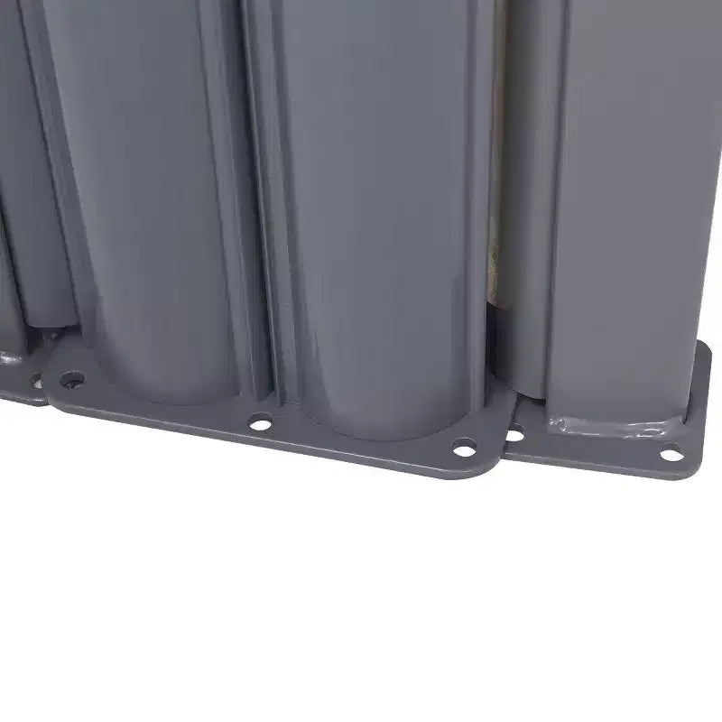 Divisorio a schermo avvolgibile a doppio braccio estensibile per patio, 237x63H cm