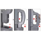 Divisorio a schermo avvolgibile a doppio braccio estensibile per patio, 237x63H cm