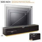 Mobile porta TV scanalato per TV da 85 pollici con base dorata, consolle multimediale moderna con 4 cassetti, centro di intrattenimento con design a profilo curvo