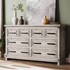Acekool Comò 8 Cassetti Stile Fattoria, Organizzatore Cassettiera in Legno Rustico per Camera da Letto, Armadio, Soggiorno, Corridoio