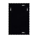 Specchio da parete rettangolare decorativo in marmo TEHOME con motivo audace a scacchiera bianca e nera 20 x 30'', perfetto per bagno, ingresso