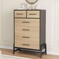 Acekool 6 Drawer Dresser, Tall Storage Cabinet with Modern Legs for Bedroom or Living Room, 46.6 in