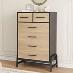 Acekool 6 Drawer Dresser, Tall Storage Cabinet with Modern Legs for Bedroom or Living Room, 46.6 in