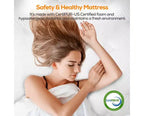 Materasso Queen da 14 Pollici in Scatola, Memory Gel e Molle Insacchettate Indipendenti, Sostenuto, Rinfrescante, Certificato CertiPUR-US