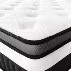 Materasso Queen da 14 Pollici in Scatola, Memory Gel e Molle Insacchettate Indipendenti, Sostenuto, Rinfrescante, Certificato CertiPUR-US