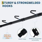 Portabiciclette Autoportante, Capacità 5 Bici 180 kg, Cavalletto Verticale per Bici da Garage, Organizer per Biciclette da Interno, Contiene Fino a 5 Bici