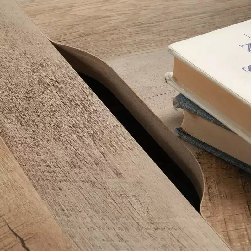 Tavolino Moderno Quadrato con Piano da Gioco e Contenitore Nascosto