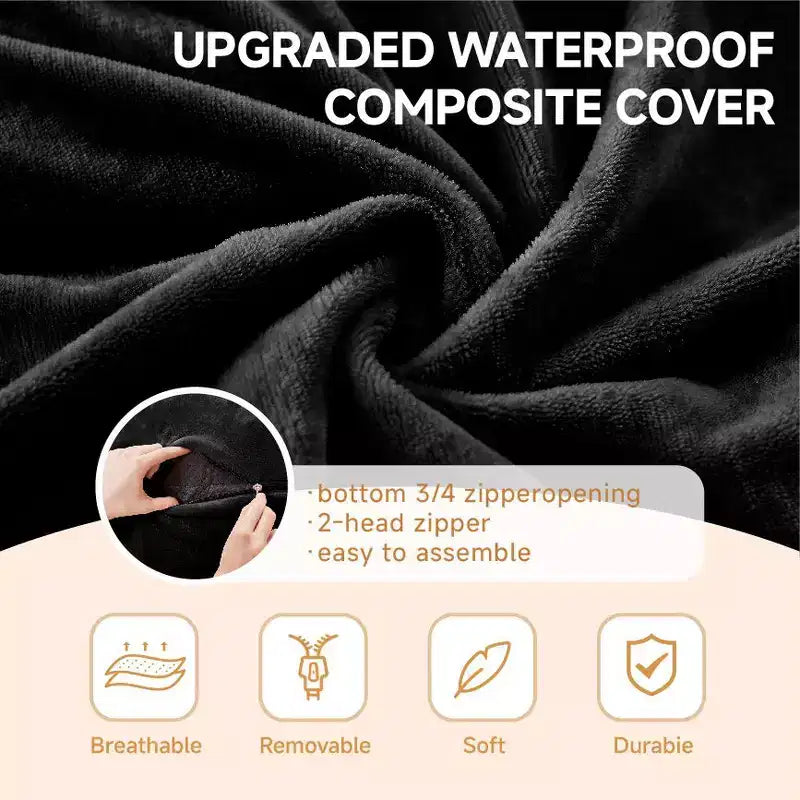 Poltrona sacco gigante con memory foam, poltrona da pavimento divano con rivestimento in flanella, poltrone sacco da gaming per adulti per soggiorno, nero