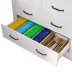 Credenza dispensa cucina autoportante, mobile contenitore da cucina con 4 cassetti/scaffali aperti, mobile organizer per cucina e angolo caffè