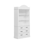 Credenza dispensa cucina autoportante, mobile contenitore da cucina con 4 cassetti/scaffali aperti, mobile organizer per cucina e angolo caffè