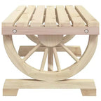 Tavolino da caffè da giardino marrone in legno massello di abete