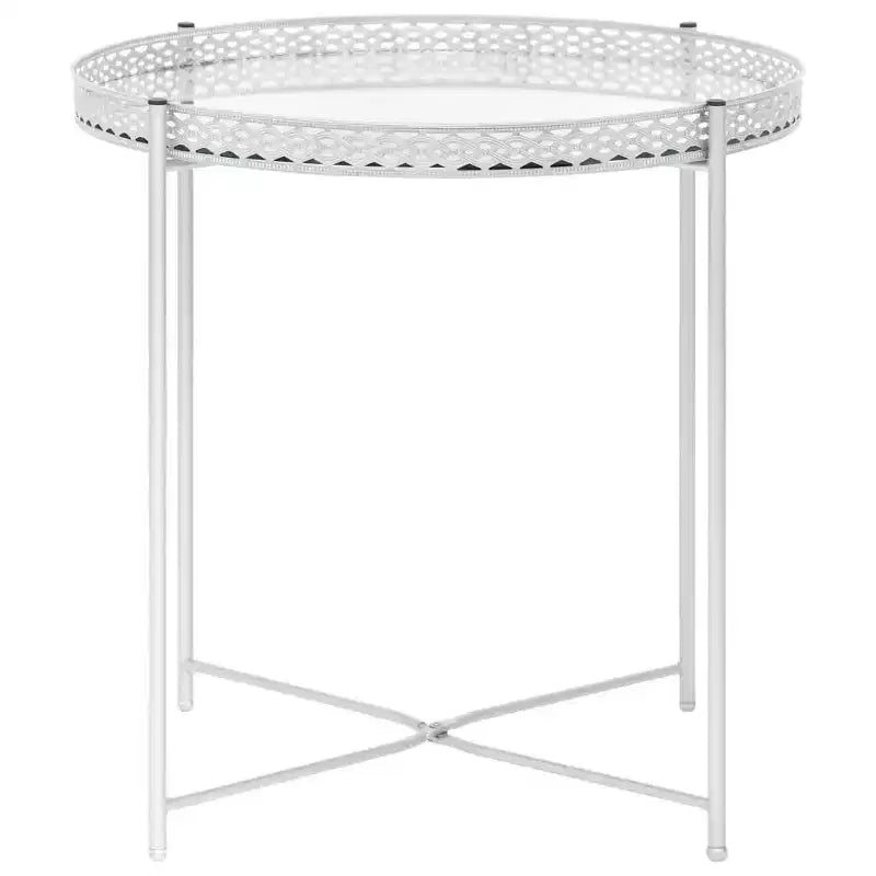 Tavolino argento 39,9x39,9x40,9 Vetro