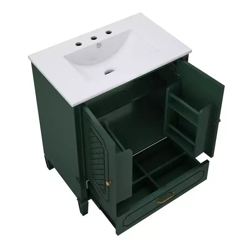 Mobile bagno doppio lavabo da 60 pollici in legno, mobiletto contenitore per bagno con doppio lavabo, grandi mobiletti da bagno a terra con cassetto