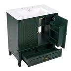 Mobile bagno doppio lavabo da 60 pollici in legno, mobiletto contenitore per bagno con doppio lavabo, grandi mobiletti da bagno a terra con cassetto