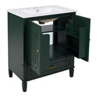 Mobile bagno doppio lavabo da 60 pollici in legno, mobiletto contenitore per bagno con doppio lavabo, grandi mobiletti da bagno a terra con cassetto