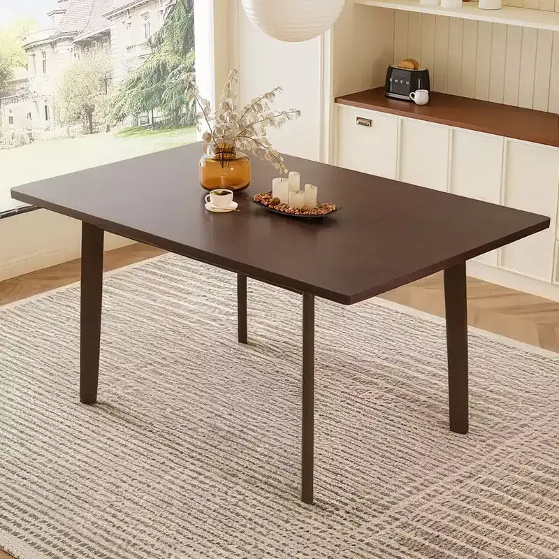 Tavolo da pranzo rustico in stile fattoria con struttura in legno massello, tavolo da pranzo moderno minimalista per cucina, sala da pranzo, soggiorno
