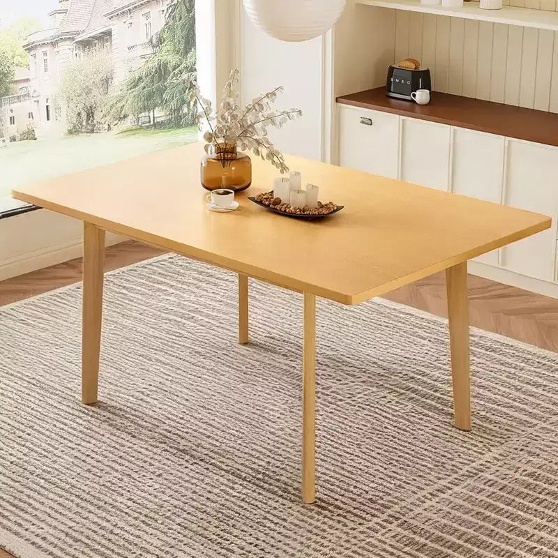 Tavolo da pranzo rustico in stile fattoria con struttura in legno massello, tavolo da pranzo moderno minimalista per cucina, sala da pranzo, soggiorno