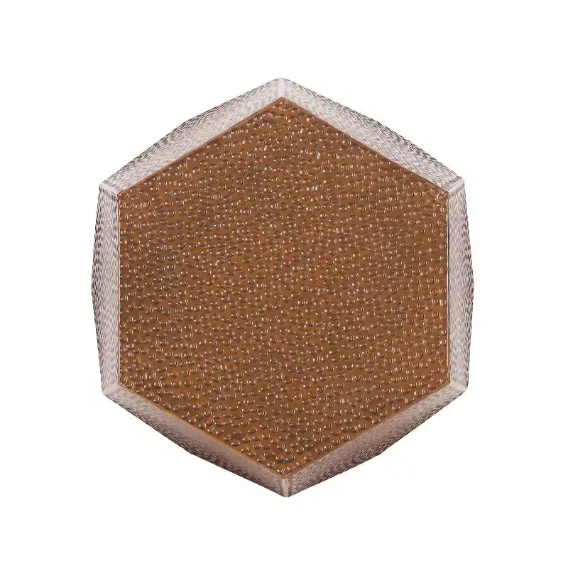 Tavolino Moderno Geometrico Anticato Spazzolato in Ferro Martellato Bronzo - Nessun Assemblaggio, Resistente a Macchie e Graffi