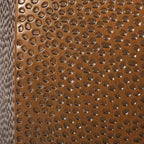 Tavolino Moderno Geometrico Anticato Spazzolato in Ferro Martellato Bronzo - Nessun Assemblaggio, Resistente a Macchie e Graffi