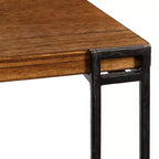 Tavolino da tè quadrato in legno, 12x12x30, Marrone